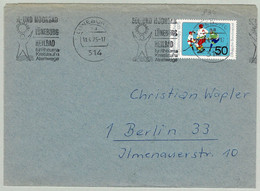 Deutsche Bundespost 1975, Brief Lüneburg - Berlin, Sol- Und Moorbad, Rheuma, Kreislauf, Atemwege, Eishockey/Ice Hockey - Bäderwesen