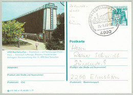 Deutsche Bundespost 1978, Bildpostkarte Schloss Eltz Bad Salzuflen Espelkamp - Elmhorn, Gradierwerk, Château / Castle - Bäderwesen