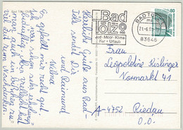 Deutsche Bundespost 1995, Ansichtskarte Bad Tölz - Riedau (Oesterreich), Zeche Zollern Dortmund - Bäderwesen