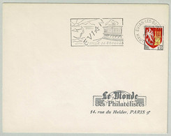 Frankreich / France 1964, Brief Evian-les-Bains - Paris, Agen, Heraldik / Héraldique / Heraldry - Bäderwesen