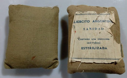 428 - MILITARY - Individual Healing Bags Ejercito Argentino Army / Sacs De Guérison Individuels Armée Argentine 1940's - Equipement