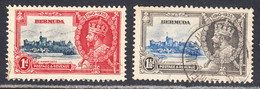 Bermuda 1935 Silver Jubilee, Cancelled, SG 94-95 - Bermudes