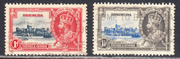 Bermuda 1935 Silver Jubilee, Cancelled, SG 94-95 - Bermudes