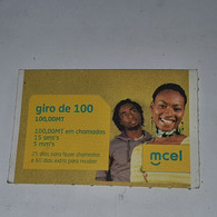 Mozambique-(MZ-MCE-REC-0008/3)-(22)-Giro De 100-(56709283689739)-(16/7/2011)-(look Out Side)-used Card - Mozambico