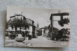 Cpsm, Lezat, Rue François Verdier, Ariège 09 - Lezat Sur Leze