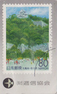 TIMBRE Sur TTC JAPON / 370-1123 - PEINTURE Paysage Pagode - PAINTING On STAMP JAPAN  Free Phonecard  - BRIEFMARKE - 166 - Sellos & Monedas