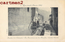 LYON VAISE INONDE INONDATIONS 1910 QUARTIER DE L'INDUSTRIE SAUVETEURS RUE DES MOUCHER CAPITAINE ALLAVENAT 69 - Lyon 9