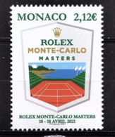 MONACO 2021 - ROLEX MONTE-CARLO MASTERS / Y.T. N° 3264 - NEUF ** - Neufs