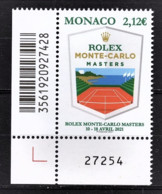 MONACO 2021 - ROLEX MONTE-CARLO MASTERS - Y.T. N° 3264 / NEUF ** - Unused Stamps