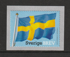 SWEDEN 2014 Swedish Flag S/ADH : Single Stamp (ex Coil) UM/MNH - Neufs