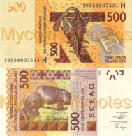 WEST AFRICAN STATES, NIGER, 500 Francs, 2019, Code H, P-NEW "Not Listed In Catalog", UNC - Westafrikanischer Staaten