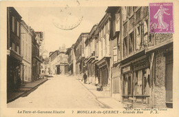 / CPA FRANCE 82 "Montclar De Quercy, Grande Rue" - Montclar De Quercy
