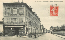 CPA FRANCE 27 "Louviers, Rue Du Faubourg De Rouen" - Louviers