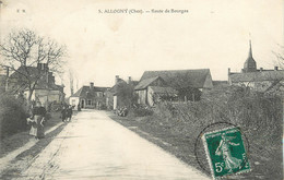 / CPA FRANCE 18 "Allogny, Route De Bourges" - Les Aix-d'Angillon
