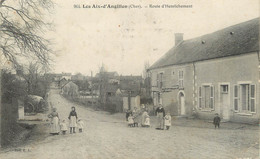 / CPA FRANCE 18 "Les Aix D'Angillon, Route D'Henrichement" - Les Aix-d'Angillon