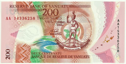 Vanuatu - 200 Vatu - 2014 - Unc. - Pick 12 - Serie AA - Polymer - Vanuatu