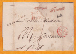 1842 - Folded Letter In German From Austrian Empire To Great Britain Via Switzerland And France - In 11 Days - ...-1850 Prefilatelía
