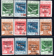131.ITALY,FIUME,1920 CARNARO.12 MNH STAMPS LOT - Fiume