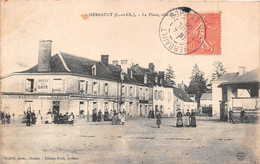 ¤¤  -    HERBAULT    -  La Place , Côté Est  -  Hôtel Et Café Des Trois Marchands " DARIDAN "          -  ¤¤ - Herbault