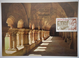 Carte Maximum Abbaye De Fontenay Montbard   1938 - Otros & Sin Clasificación