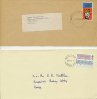 GB 1966/81 5 Different CHRISTMAS FDC‘s With FDI‘s Of WORTHING, SUSSEX; ALDERSHOT - 1952-1971 Em. Prédécimales