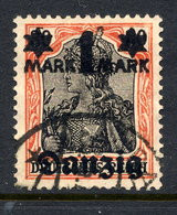 DANZIG 1920 1 Mk. On 30 Pfg. Without Burelage, Postally Used, Signed Infla.  Michel 41 III - Usati