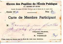 Oeuvre Des Pupilles De L'école Publique  1959 - Angoulins Su Mer - Unclassified