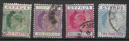 Chypre N° 34 à 37    Oblitérés    B/TB  Voir Scans   - Cyprus (...-1960)