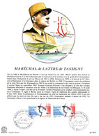 ✅ " MARECHAL DE LATTRE DE TASSIGNY " Sur Encart 1er Jour De 1989. 2 X N° YT 2611 Parfait état FDC - Militaria