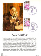 " LOUIS PASTEUR " Sur Encart 1er Jour De 1973. 2 X N° YT 1768 Parfait état FDC - Louis Pasteur