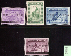 Ruanda 0114/17* H - 1924-44: Mint/hinged