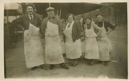 Boucher Charcutier * Jour De Marché * 6 Cartes Photos * Stands De Marchands Boucherie Charcuterie * Région Parisienne - Andere & Zonder Classificatie