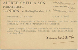 GB ALFRED SMITH & Co. Printed To Order King Edward VII 1d Red Pc AUTOGRAPH!!! - Postwaardestukken