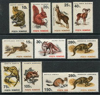 ROMANIA 1993 Mammals MNH / **.  Michel 4901-10 - Nuovi