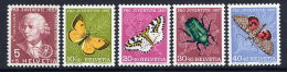 SWITZERLAND 1957 Pro Juventute Set MNH / **.  Michel 648-52 - Ongebruikt