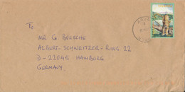 Uganda Air Mail Cover Sent To Germany 6-3-2001 Single Franked LEOPARD - Ouganda (1962-...)