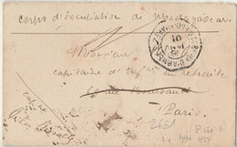 Cachet CORRESPONDANCES D'ARMEES DIEGO SUAREZ Sur Lettre En Franchise Pour PARIS - Lettres & Documents