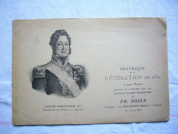 Plaquette La Révolution De 1830 En Images Illustrée Par PH. Rosen - Documentos Históricos