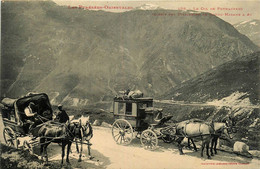 Porté Puymorens * Le Col De Puymorens * Transit Des Diligences De Bourg Madame à Ax * Attelage - Autres & Non Classés