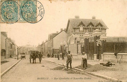 Romilly * Rue Gambetta Et Nouvelles écoles * école * Travaux * Attelage - Romilly-sur-Seine