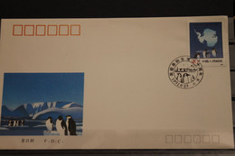 China, 30. Jahrestag Antarctic-Abkommen, 1991, FDC - Antarctic Treaty