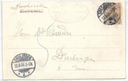 Moselle (Dabo) CP (Chapelle) 3pf Germania Obl. DAGSBURG  1906 - Andere & Zonder Classificatie