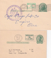 USA    ENTIER POSTAL/GANZSACHE/POSTAL STATIONARY  LOT DE 2 CARTES - 1941-60