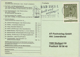 Oesterreich / Austria 1972, Postkarte Bad Ischl - Stuttgart (Deutschland) - Bäderwesen