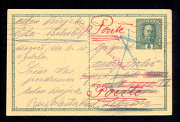 Austria - Stationery Sent From Pula To Lebring, Readdressed To Ponte. Military Censorship Pula 1917. - Covers & Documents