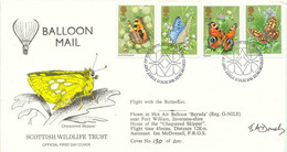 GB 1981 Cover Flown With Hot Air Balloon "BAYUDA" (reg. G-NILE) Nr Fort William - Briefe U. Dokumente