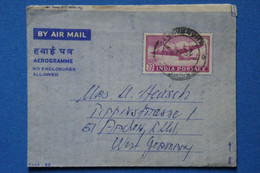 C INDIA BELLE LETTRE 1964 VOYAGEE HYDERABAD  A AACHEN GERMANY + AFFRANCHISSEMENT INTERESSANT - Briefe U. Dokumente