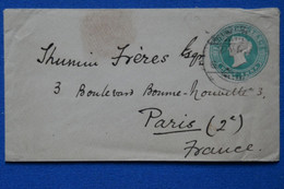 C INDIA BELLE LETTRE 1900 VOYAGEE   A PARIS  + AFFRANCHISSEMENT INTERESSANT - Other & Unclassified