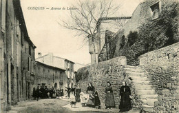 Conques * Avenue De Lastours * Villageois - Conques Sur Orbiel