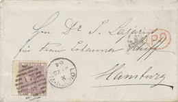 GB 1864 QV 6d Pale Lilac No Corner Letters With Wing Margin At Left And VARIETY: "weak Printing Of Left Border" VF Cvr - Variedades, Errores & Curiosidades